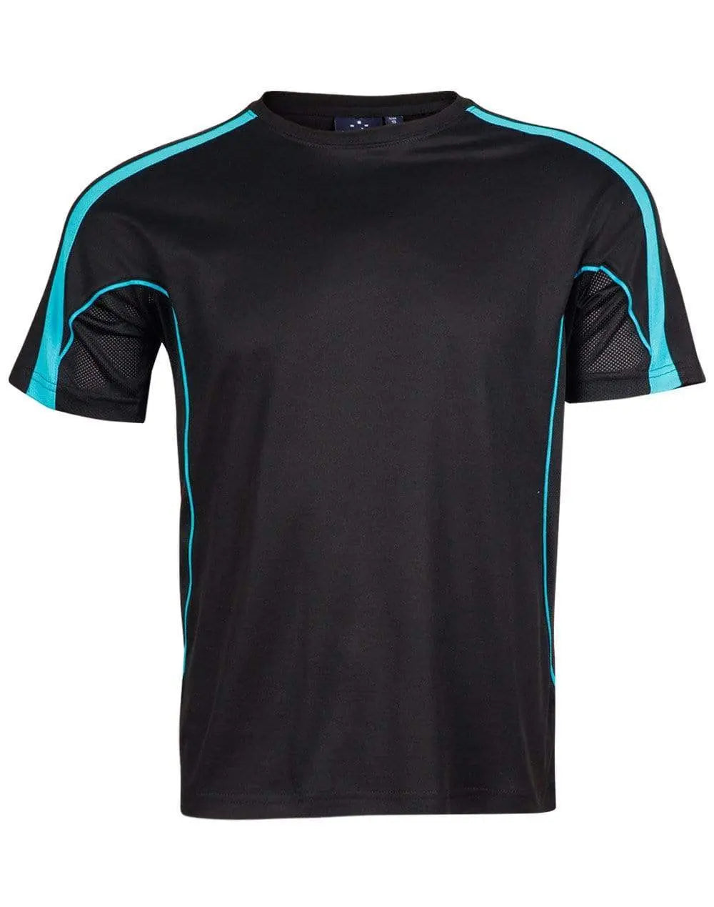 Legend Tee Shirt Men's Ts53 Casual Wear Winning Spirit Black/Aqua/Blue XS